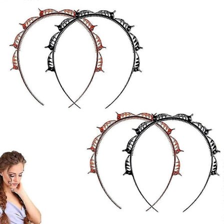 4 kpl Hiusten Kierrepanta, Otsatukka Kampaus Hiussolki, Kierrettävä Klipsipanta, Hiuspanta Hiustenpidike, DIY Hiuspannat Klipseillä Naisille, Lapsille