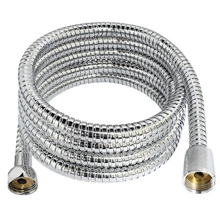 Tykk dusjslange i rustfritt stål, 3 meter, G1/2, hånddusjtilkobling, sprøytemunnstykke, slange, NewBY 300CM