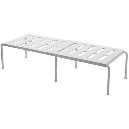 Uttrekkbar Kjøkkenbenk Hylle Organizer, Hylle med Uttrekk, Flerbruks Krydderhylle Plastorganisatorer Hvit