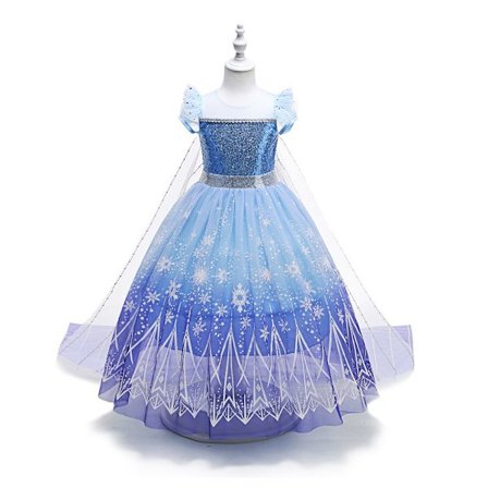 Frozen-mekko, lasten tyttöjen cosplay-syntymäpäiväjuhlat, prinsessamekko 110 cm