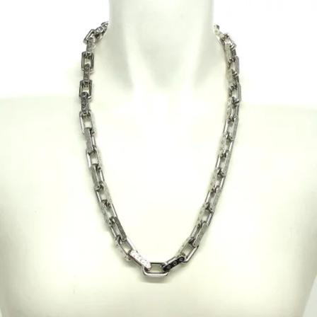 Louis Vuitton Vintage Pre-owned Metal necklaces Grå, Dame Vintage Smykker, Størrelse: ONE Size