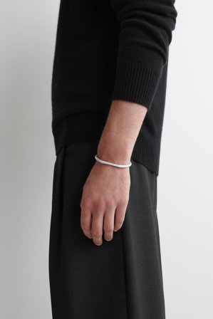 COS Faceted Cuff in Silver - Men