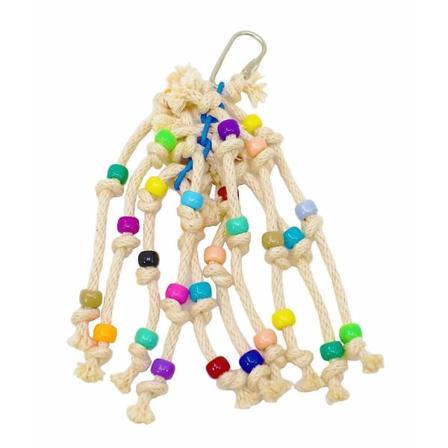 Ny Parrot Bird Bite Toy Fargerike Perler Trekkstreng ES2199