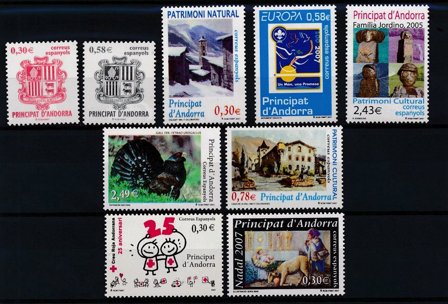 Spansk Andorra - Årgang 2007 - Postfrisk