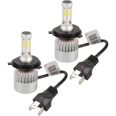 H4 20000LM 200W CREE LED Halogen Lampe Pære Bil Frontlykt Innebygd Vifte 6500K Hvit LD1032