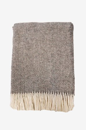 Redlunds - Glasgow ullpläd 130x170 - Grå - Filtar & plädar - 130X170 - Från Homeroom