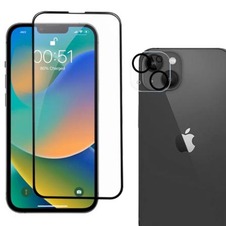 [2-pack] Skärmskydd • Iphone 14 Max • Härdat Glas • Kameralinssk