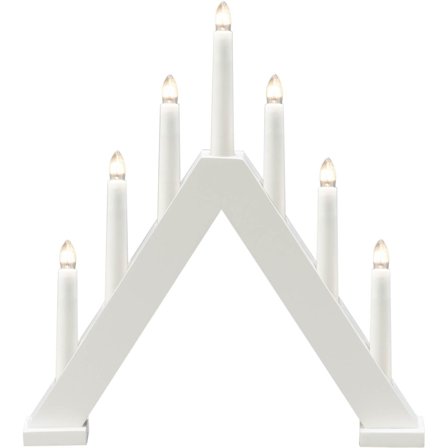 Konstsmide - Adventstake 3930-205 7 ljus trä Hvit