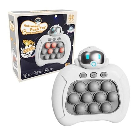 Astronaut Pop It Spill, Romfidgetleke for Stresslindring og Fokus, Morsomt Boble Sensorisk Trykkspill for Barn og Voksne