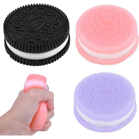 Keksi stressilelut, superpehmeät keksi puristelulelut, Squishyt ahdistuksen lievittämiseen, sopivat pojille ja tytöille