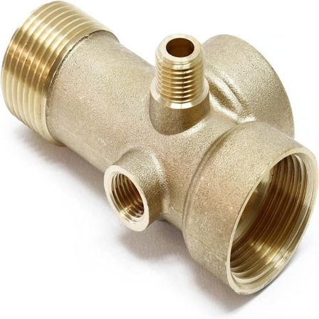 Mässingskoppling 5-vägs DN25 1 " DN13 1/4 " Blåstank tryckkärl