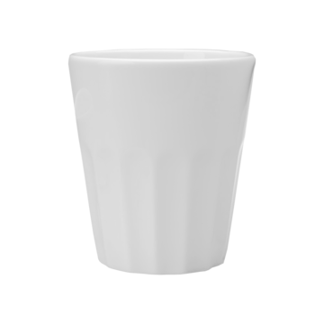 Mugg utan öra Blocho Hel räfflad Vit