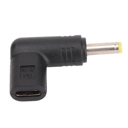 Type C Hun til DC 4.0x1.7mm Adapter Støtter 100W PD Hurtigopladning 90 Graders Vinklet USB C til DC Adapter