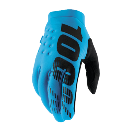 Mănuși Motocross 100% Brisker Turcoaz XXL