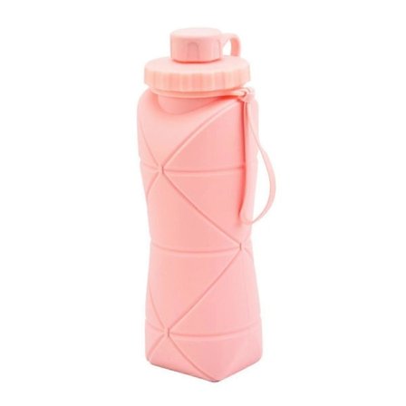 600ML Silikon Vikbar Vattenflaska Portabel Högtemperatur Kopp Utomhus Camping Reseförnödenheter Mjuk Vattenflaska, B