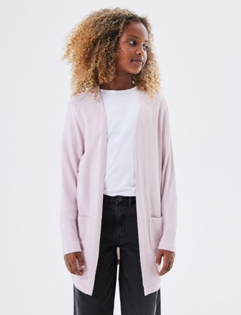name it Nkfvicti Ls Knit Card L Noos - Pink - 110
