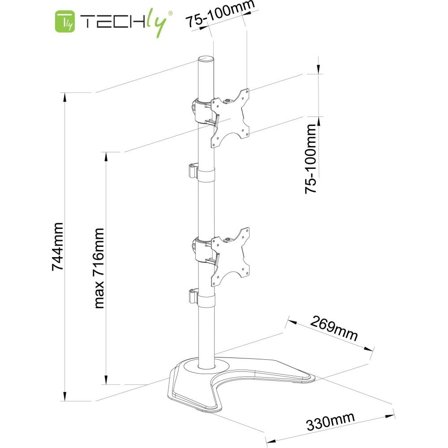 TECHLY Ica-Lcd 2520V Monitor Mount /
