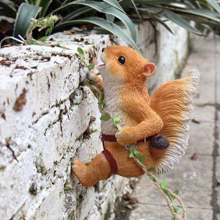 1 st klättrande ekorre balkong blomkruka hänge trädgårdsvägg