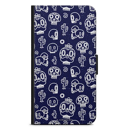 Bjornberry Plånboksfodral iPhone 12 - Oldschool Dödskallar