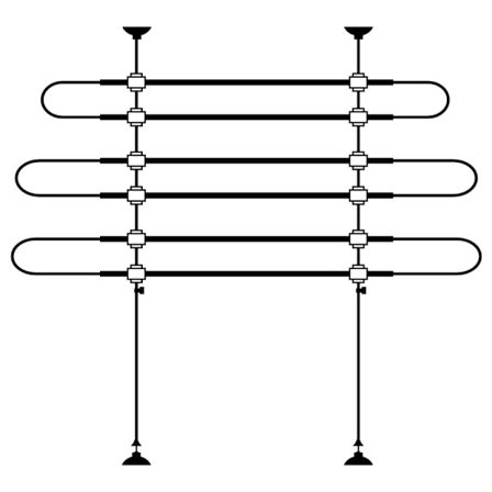 Kerbl Bilgaller för husdjur 75-110 cm svart