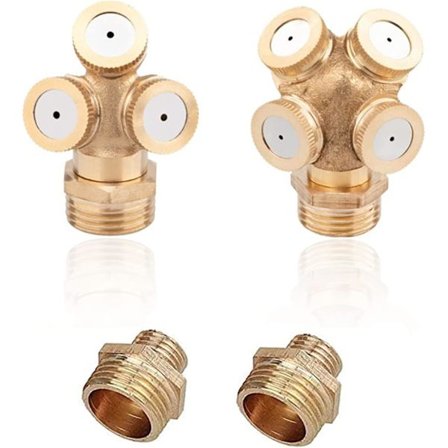 2 stk Messing Atomizer Dyser, Jordbruk Vanningsdyser, Hage Vann Atomizer Dyser