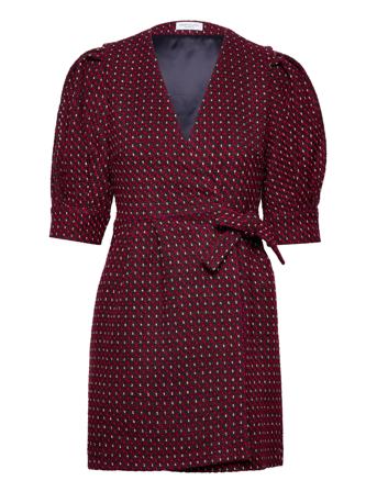 Kristen Kort Kjole Burgundy Hofmann Copenhagen