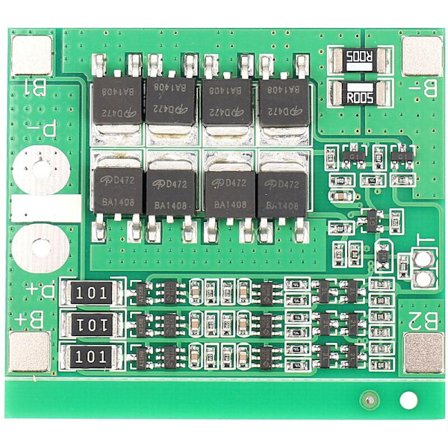 3S 24A skyddskort för -jon litium batteri 3.7V 18650 laddare batteri grön