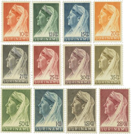 Nederland - Koningin Wilhelmina 1936 Sluier (nr. 167-178, postfrisk)