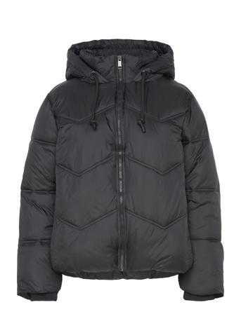 Fqshorty-Jacket Vuorillinen Takki Topattu Takki Black FREE/QUENT