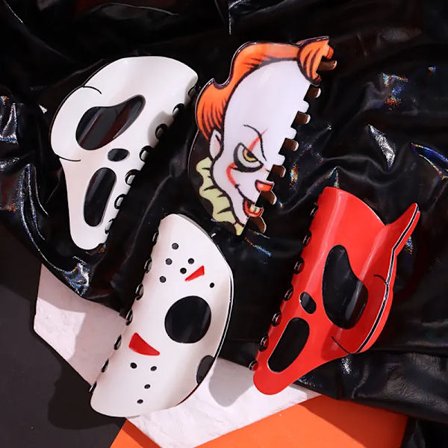 3Pcs Halloween Hair Accessories Ghost Hair Clip for Women Girls Red Horns Hairpin Skull Claw Y2K Gothic Hair Jewelry 2023 New HangZhi