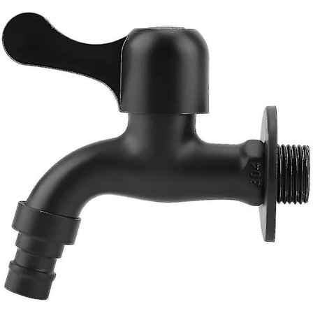 Outdoor Faucet 304 Stainless Steel Black Wall Mount Faucet Garden Water Tap For Bathroom(#1)