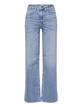 Onlmadison Blush Hw Wide Dnm Cro371 Noos Vide Jeans Blå ONLY*Betinget Tilbud