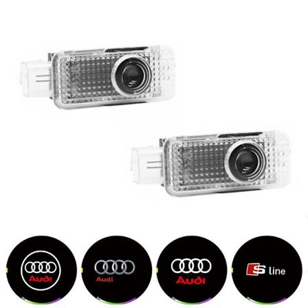 2 kpl Tervetulovalaisin sopii Audi A6L/A4L/A3/A5//Q3/Q5/