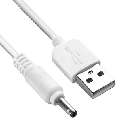 USB till DC 3.5V Laddningskabel Ersättning för Foreo Luna/luna 2/mini/mini 2/go/luxe Ansiktsrengöring USB Laddare Sladd 100cm Elfenben