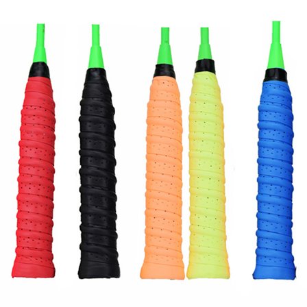 5-pak superabsorberende ketchergreb, skridsikre PU-ketchergreb, badminton tennis squash baseball håndtag greb tape, super åndbare perforerede greb,