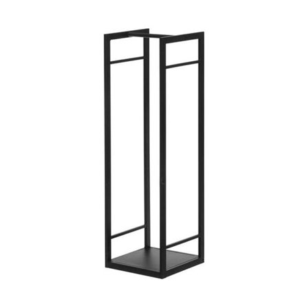 Brændeholdertårn i metal L - Svart