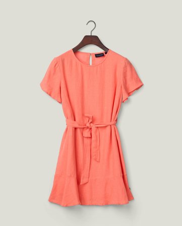 Lexington Leinenkleid mit Gürtel,