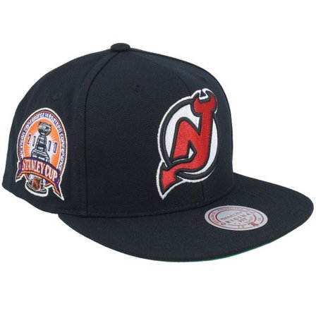 Mitchell & Ness - NHL Svart snapback Keps - New Jersey Devils Top Spot Black Snapback @ Hatstore