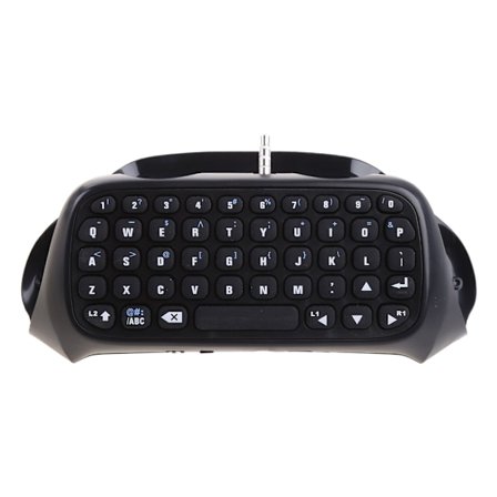 Kontrolltangentbord för PS4 Trådlöst Bluetooth-kompatibelt tangentbord Mini Chatpad Gaming Live Chat Message Gamepad Tangentbord