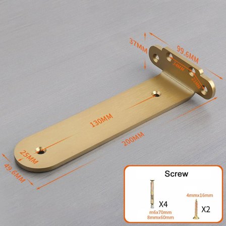 Høyre vinkelbrakett Skrivebordshylle STYLE 8 STYLE 8