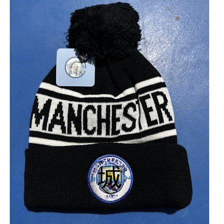 Gos- Winter cold and warm football fan knitted embroidered hat Man C Black