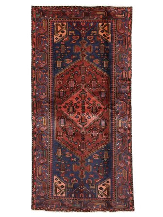 Hand Knotted Hamadan Rug 107X220 Wool Small
