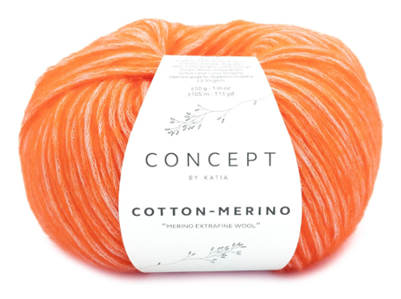 Katia Cotton-Merino Karmin-Rød 145, 50g