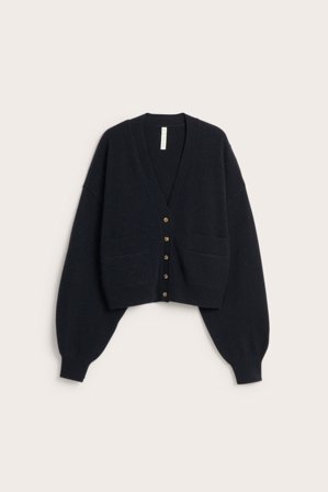 Kappahl | Cardigan i ull- og kasjmirblanding | Svart