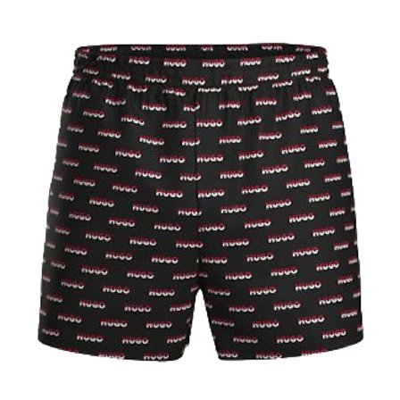 Hugo Herr Logo Tryckta Pyjamasbyxor M Svart