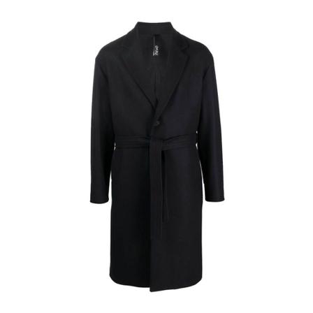 Hevo Belted Coats Sort, Herre Frakker