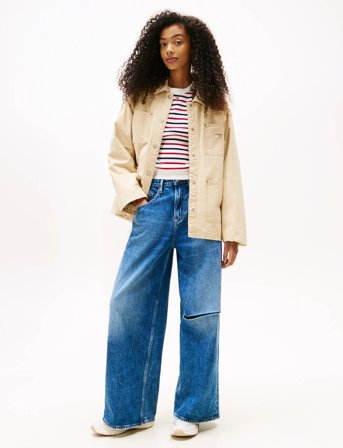 Tommy Jeans Tjw Chore Jacket Ext - Beige - XS