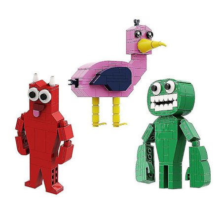 Gobricks Garten Of Banban Klosser Spill Hodet Flamingo Moc Byggeklosser Barneutdanning