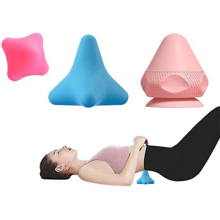 3 stk. Monterbart manuelt massageboldsæt - sugekop selv ryg nakke taljemassager - triggerpunkt massagebold terapi bold til dybdegående massage