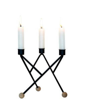 North Star Candle Holder Home Decoration Candlesticks & Tealight Holders Svart Andersen Furniture